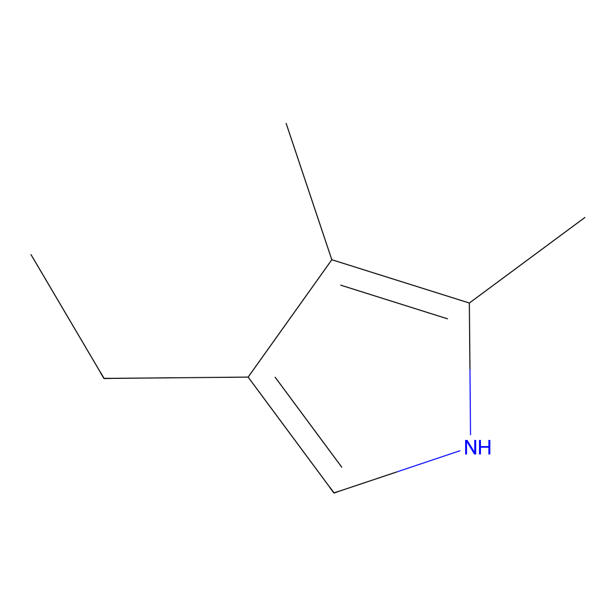 Hemopyrrole molecular structure, CAS 491-18-9