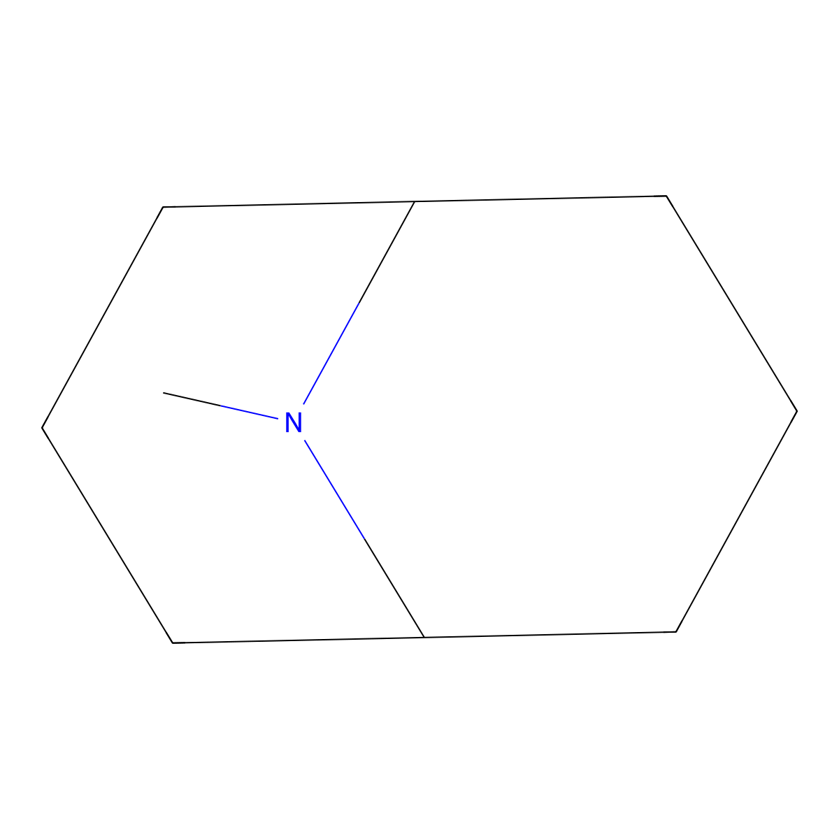 9-Azabicyclo(3.3.1)nonane, 9-methyl- molecular structure, CAS 491-25-8