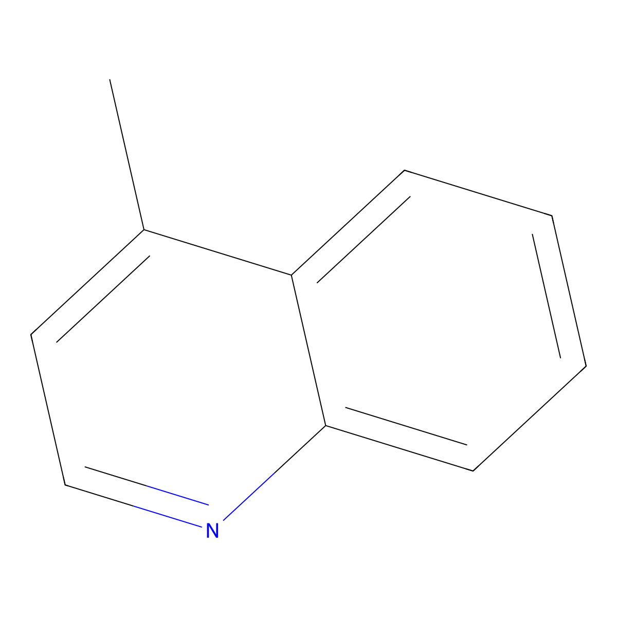 4-Methylquinoline molecular structure, CAS 491-35-0