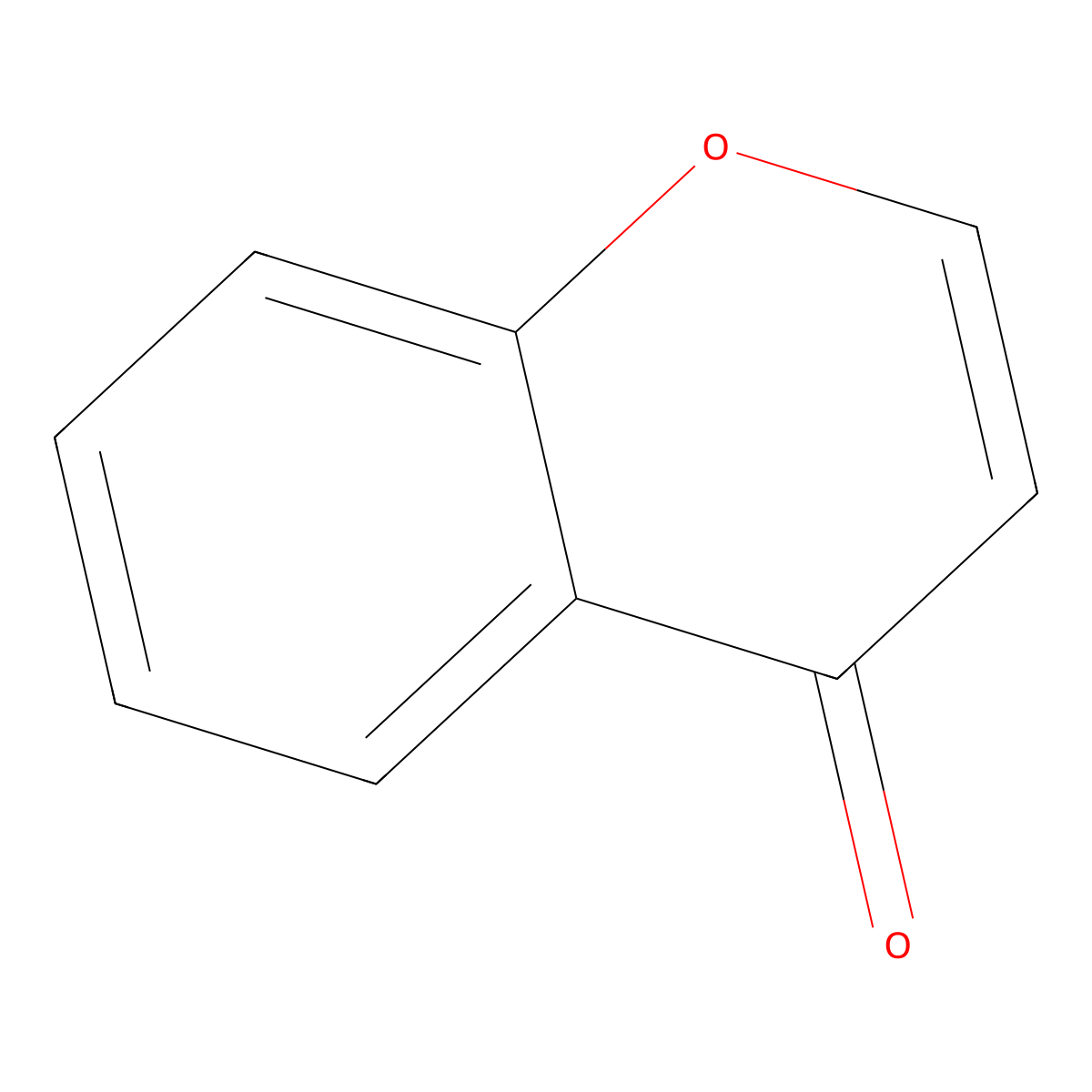Chromone molecular structure, CAS 491-38-3
