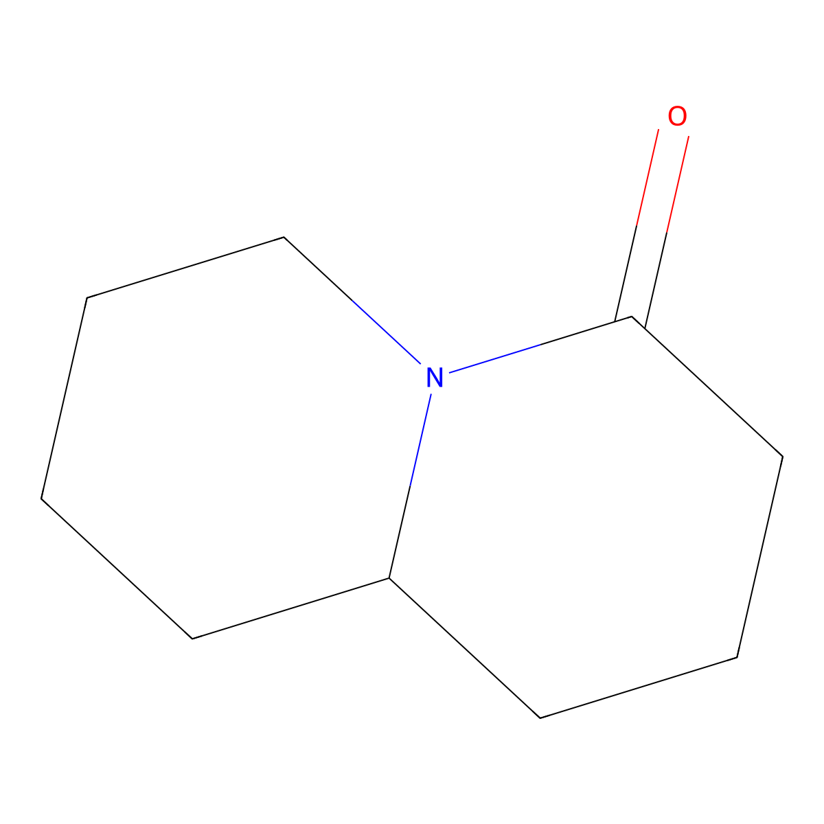 Octahydro-4H-quinolizin-4-one molecular structure, CAS 491-40-7