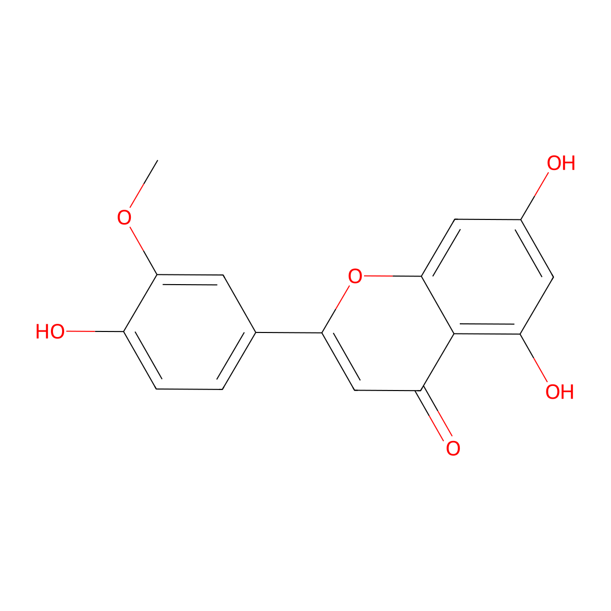 Chrysoeriol molecular structure, CAS 491-71-4
