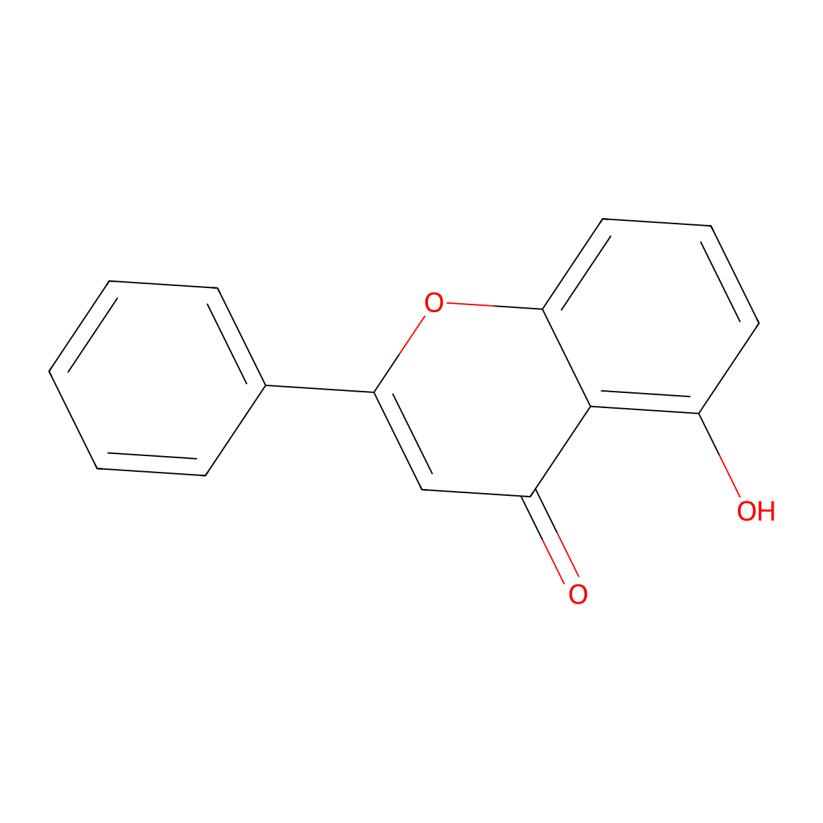 5-Hydroxyflavone molecular structure, CAS 491-78-1