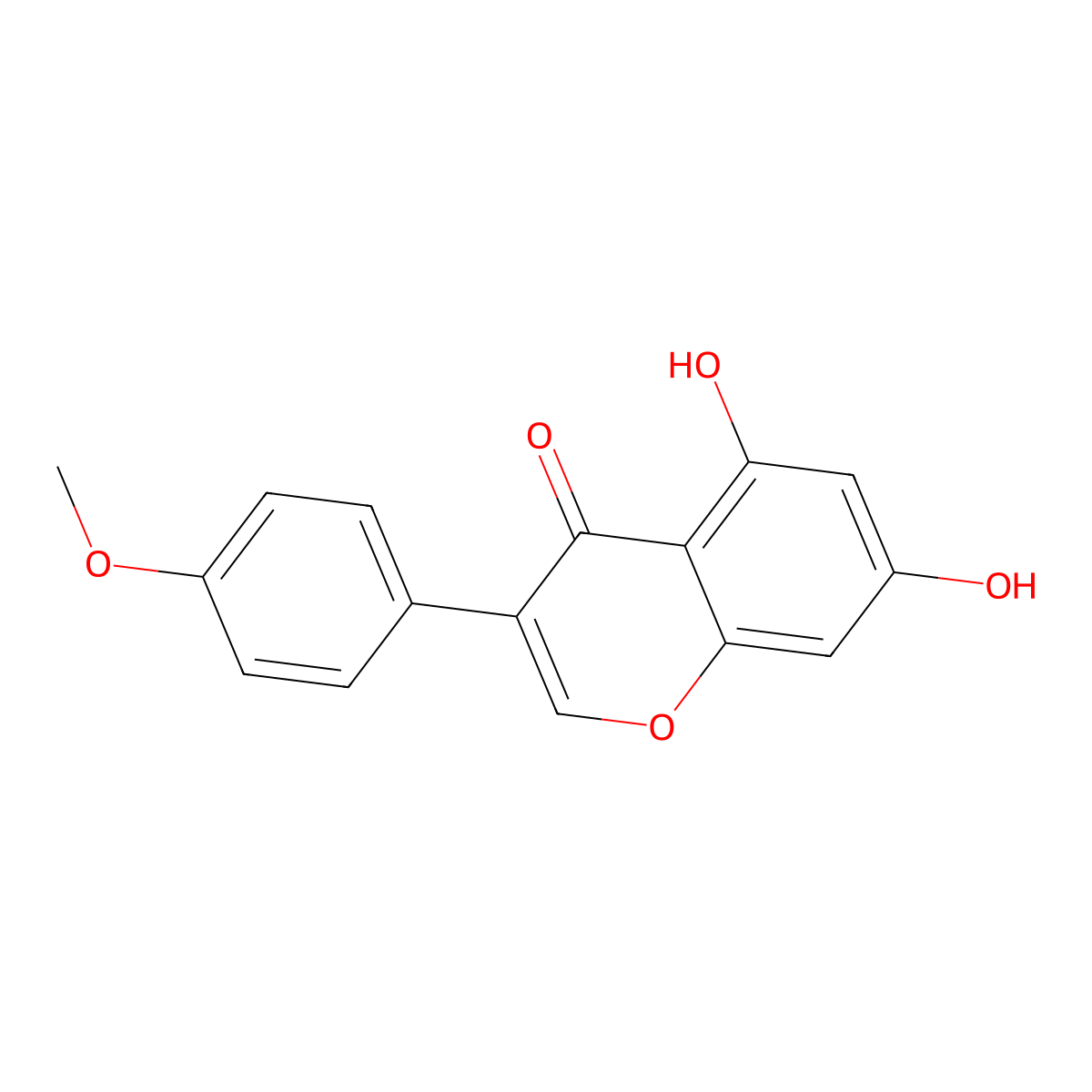Biochanin A molecular structure, CAS 491-80-5