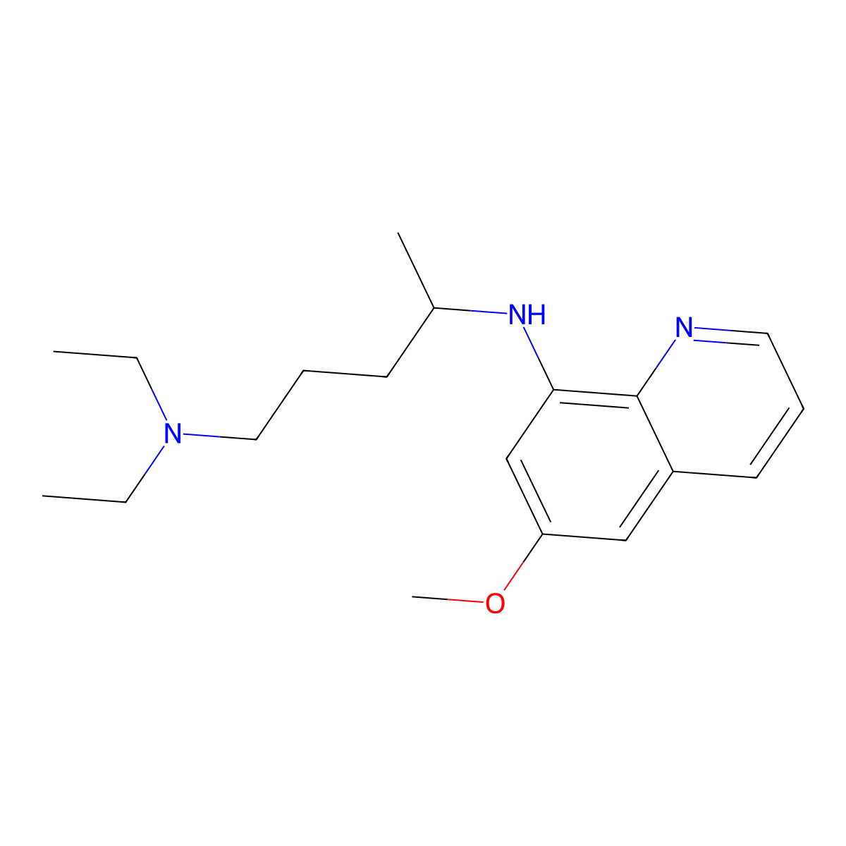Pamaquine molecular structure, CAS 491-92-9