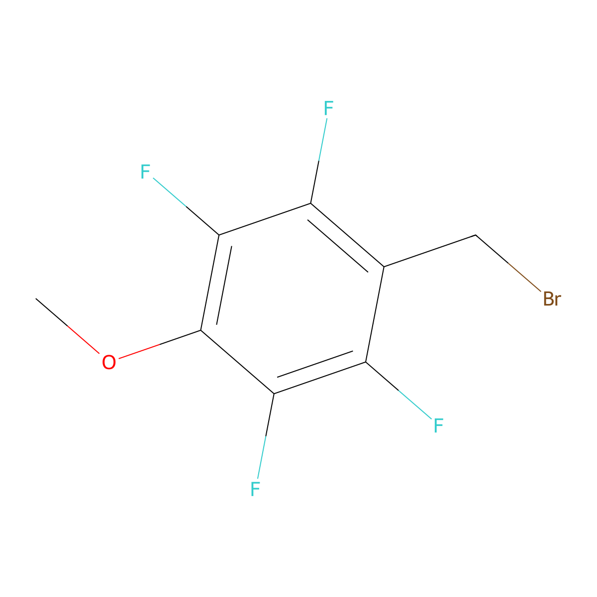 2,3,5,6-Tetrafluoro-4-methoxybenzyl bromide molecular structure, CAS 4910-40-1