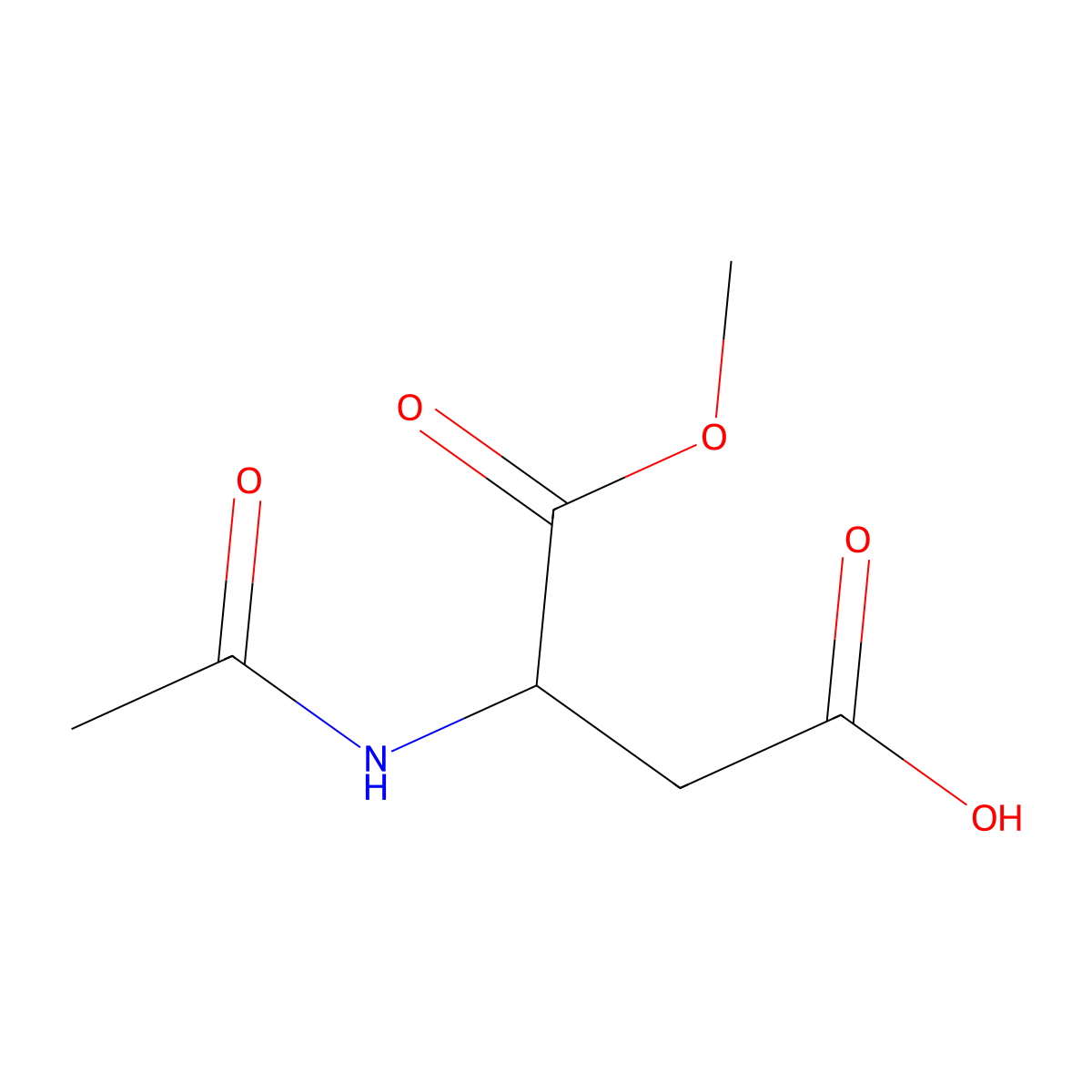 Ac-asp-ome molecular structure, CAS 4910-47-8