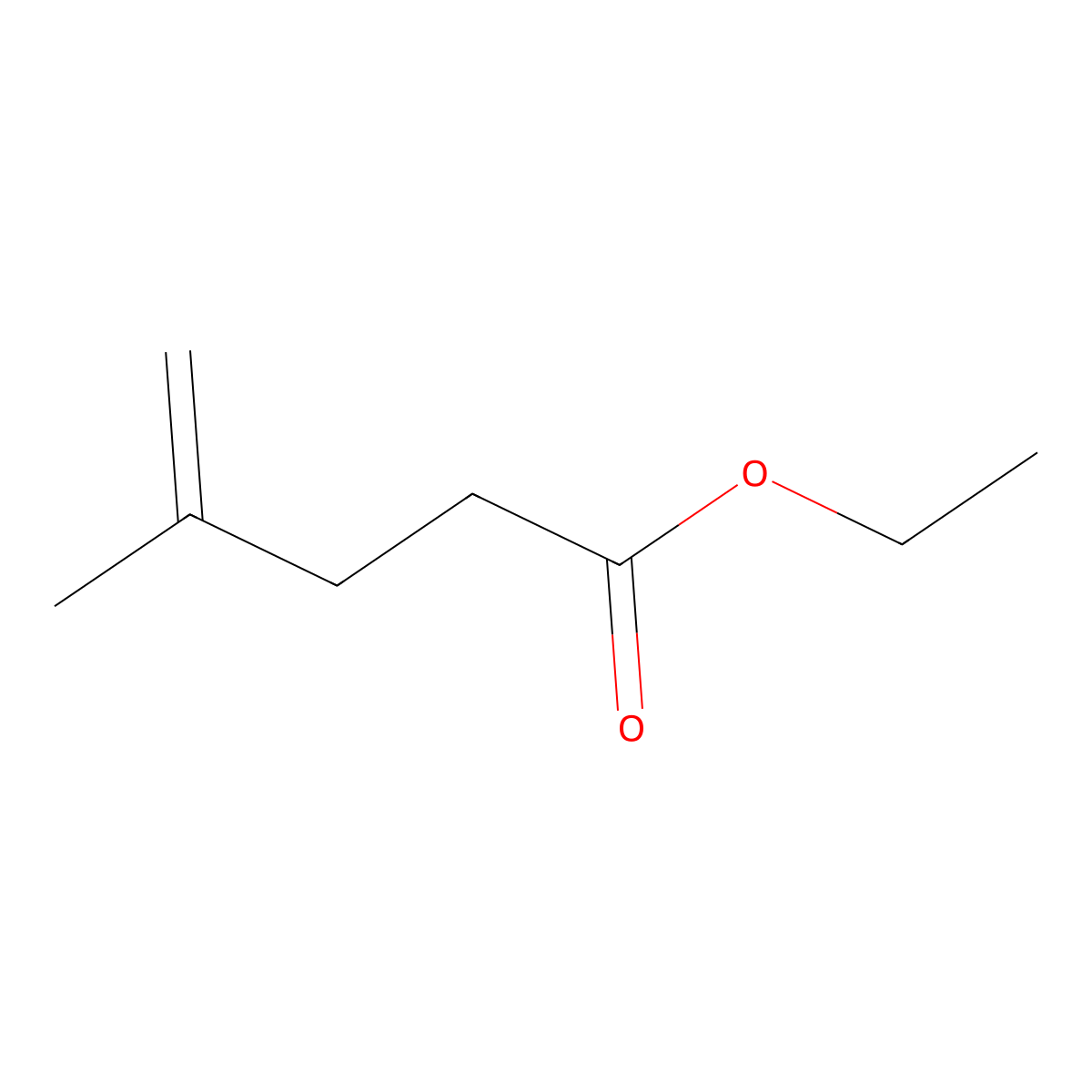 Ethyl 4-methyl-4-pentenoate molecular structure, CAS 4911-54-0