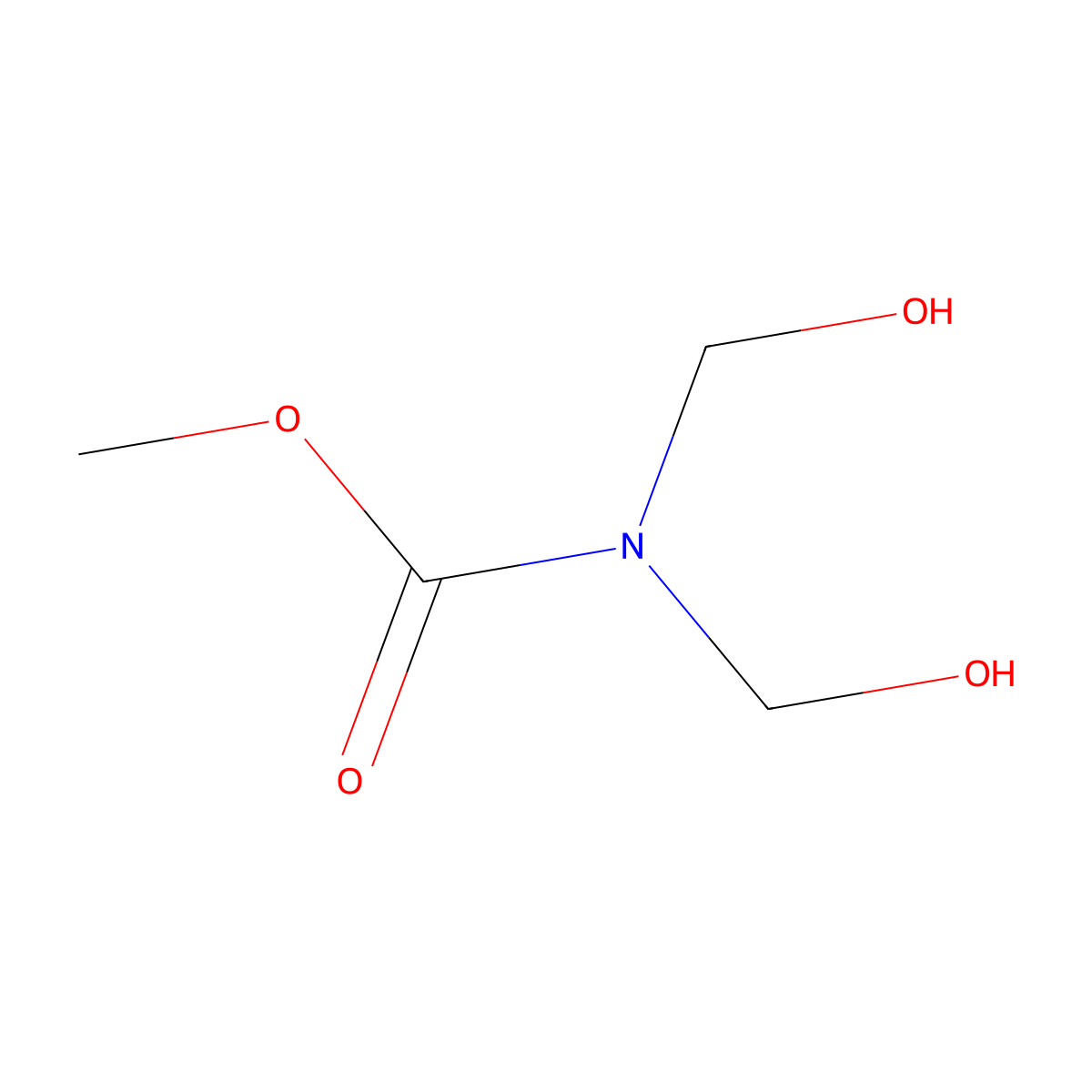Carbamic acid, N,N-bis(hydroxymethyl)-, methyl ester molecular structure, CAS 4913-31-9
