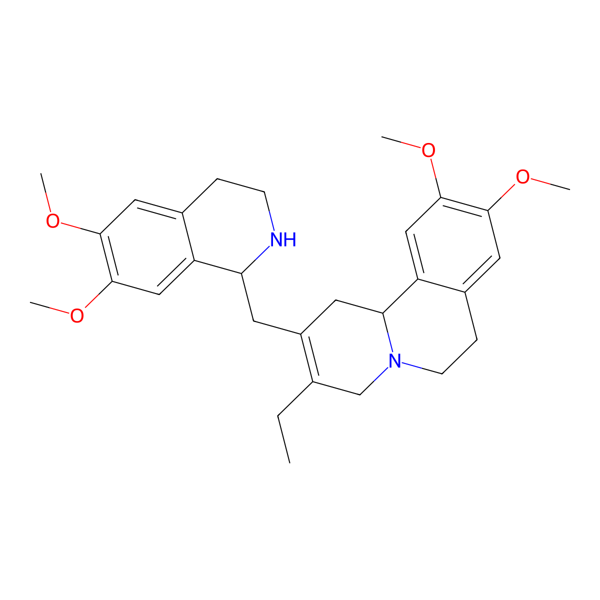 Dehydroemetine molecular structure, CAS 4914-30-1