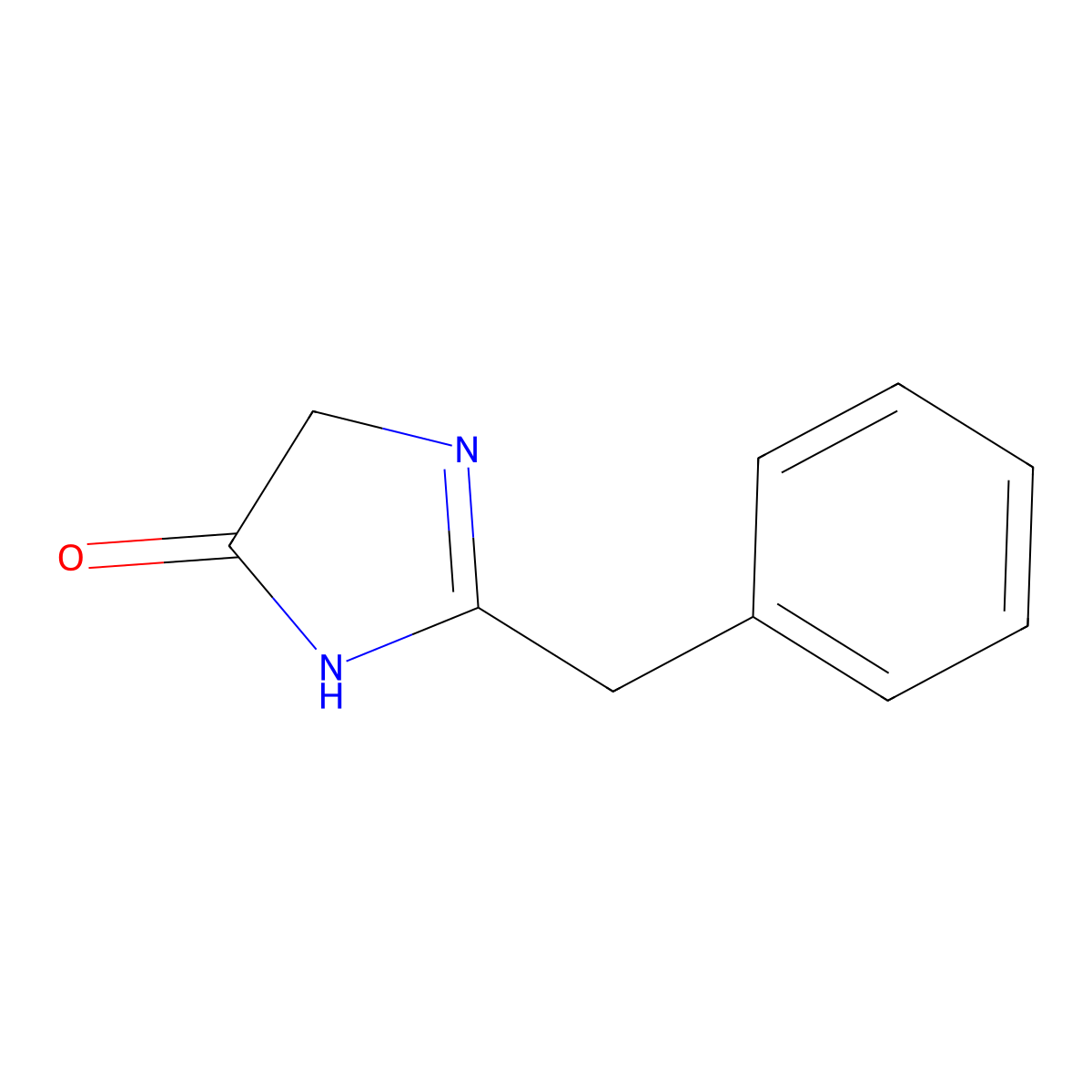 2-Benzyl-1H-imidazol-4(5H)-one molecular structure, CAS 4915-82-6