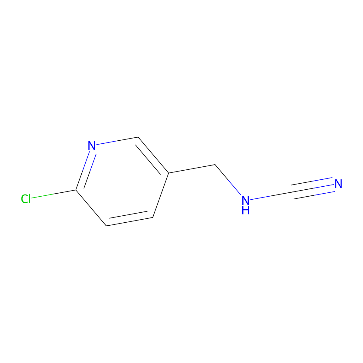 [(6-Chloropyridin-3-yl)methyl]cyanamide molecular structure, CAS 491593-46-5