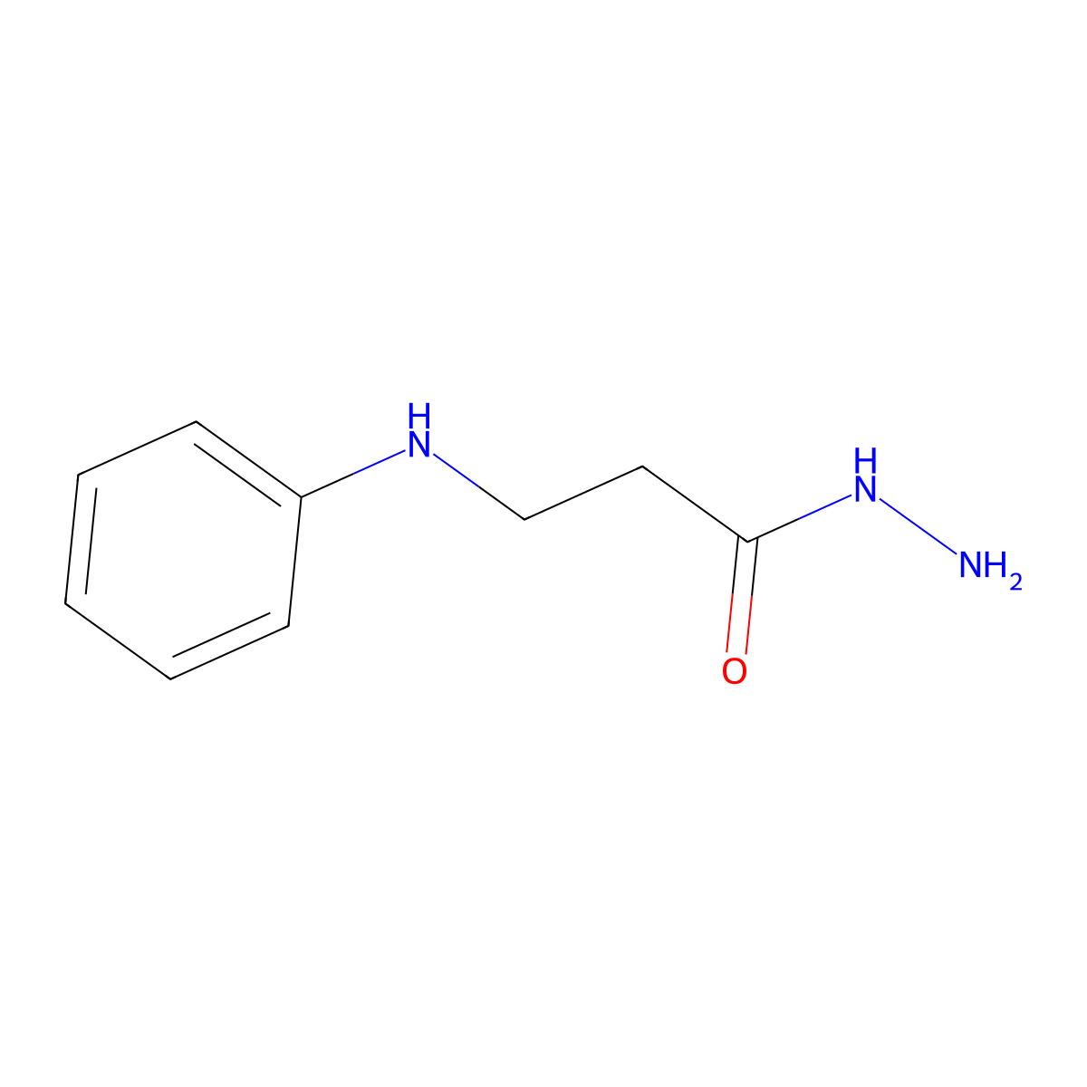 3-Anilinopropanohydrazide molecular structure, CAS 4916-20-5