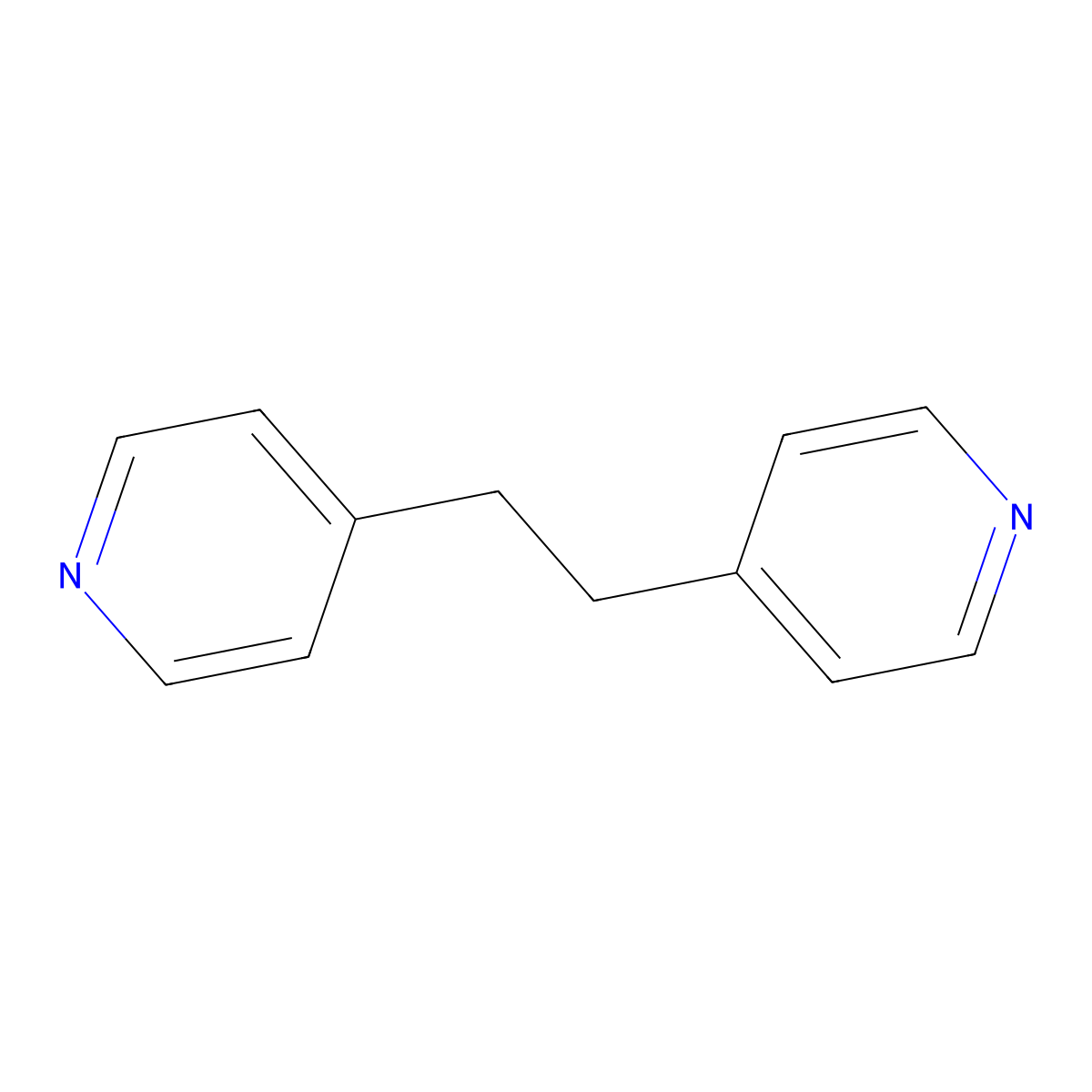 1,2-Bis(4-pyridyl)ethane molecular structure, CAS 4916-57-8