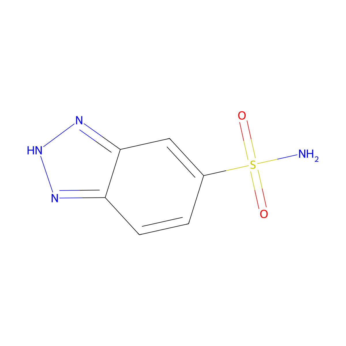 2H-benzotriazole-5-sulfonamide molecular structure, CAS 491612-08-9