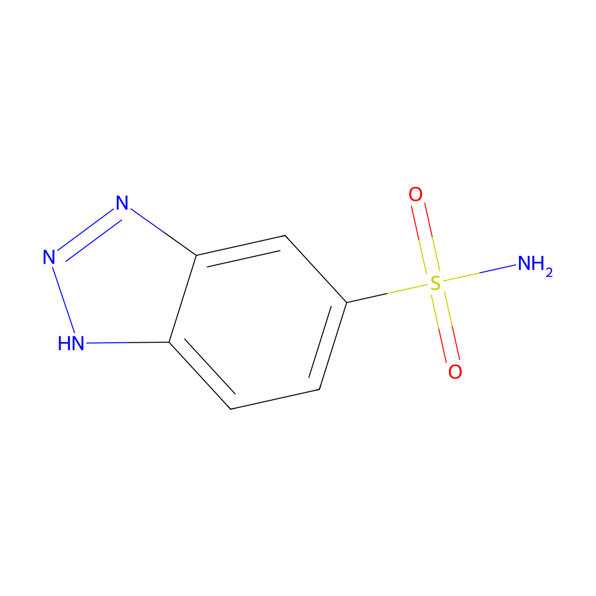 2H-benzotriazole-5-sulfonamide molecular structure, CAS 491612-08-9
