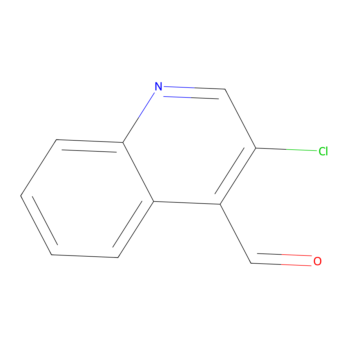 3-Chloroquinoline-4-carbaldehyde molecular structure, CAS 491615-11-3