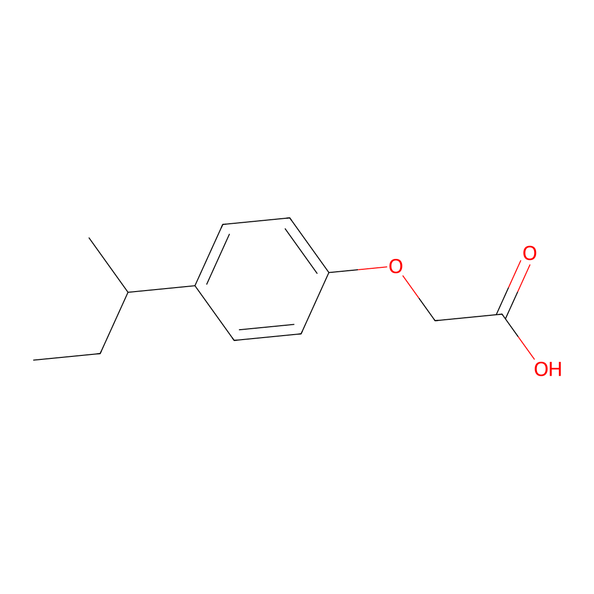 2-[4-(Sec-butyl)phenoxy]acetic acid molecular structure, CAS 4917-89-9