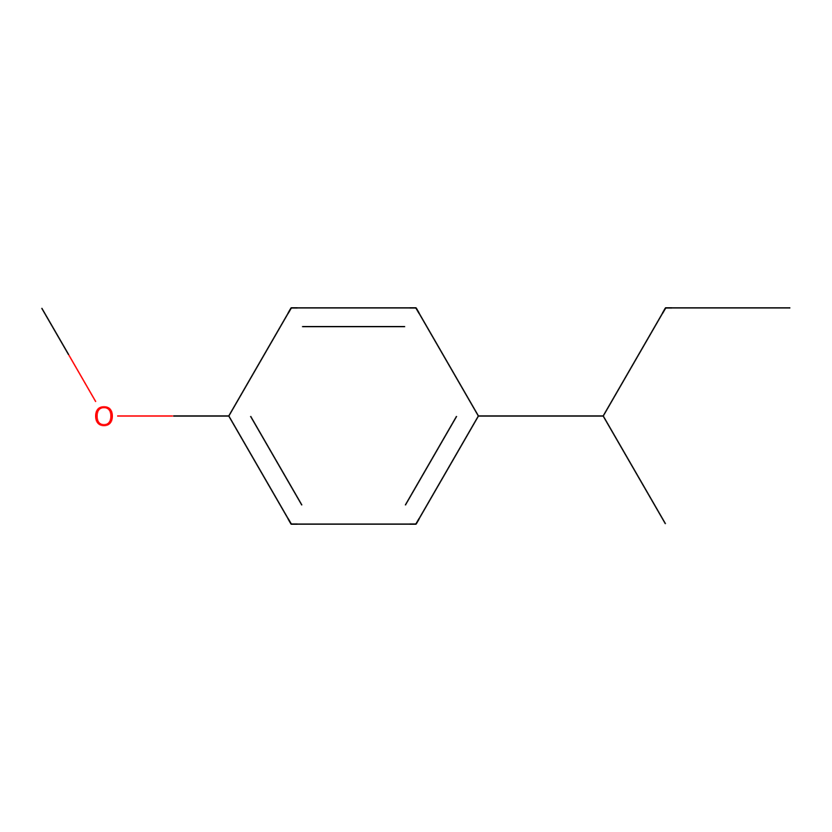 2-(4-Methoxyphenyl)butane molecular structure, CAS 4917-90-2