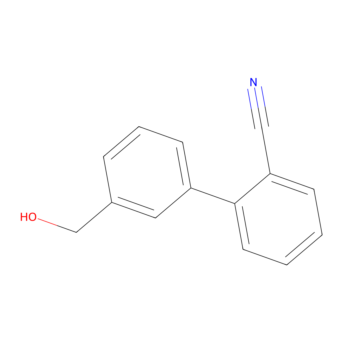 3-(2-Cyanophenyl)benzyl alcohol molecular structure, CAS 491836-75-0