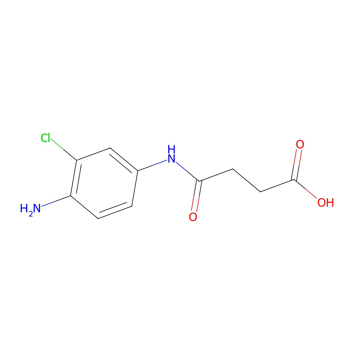 N-(4-Amino-3-chloro-phenyl)-succinamic acid molecular structure, CAS 491839-51-1
