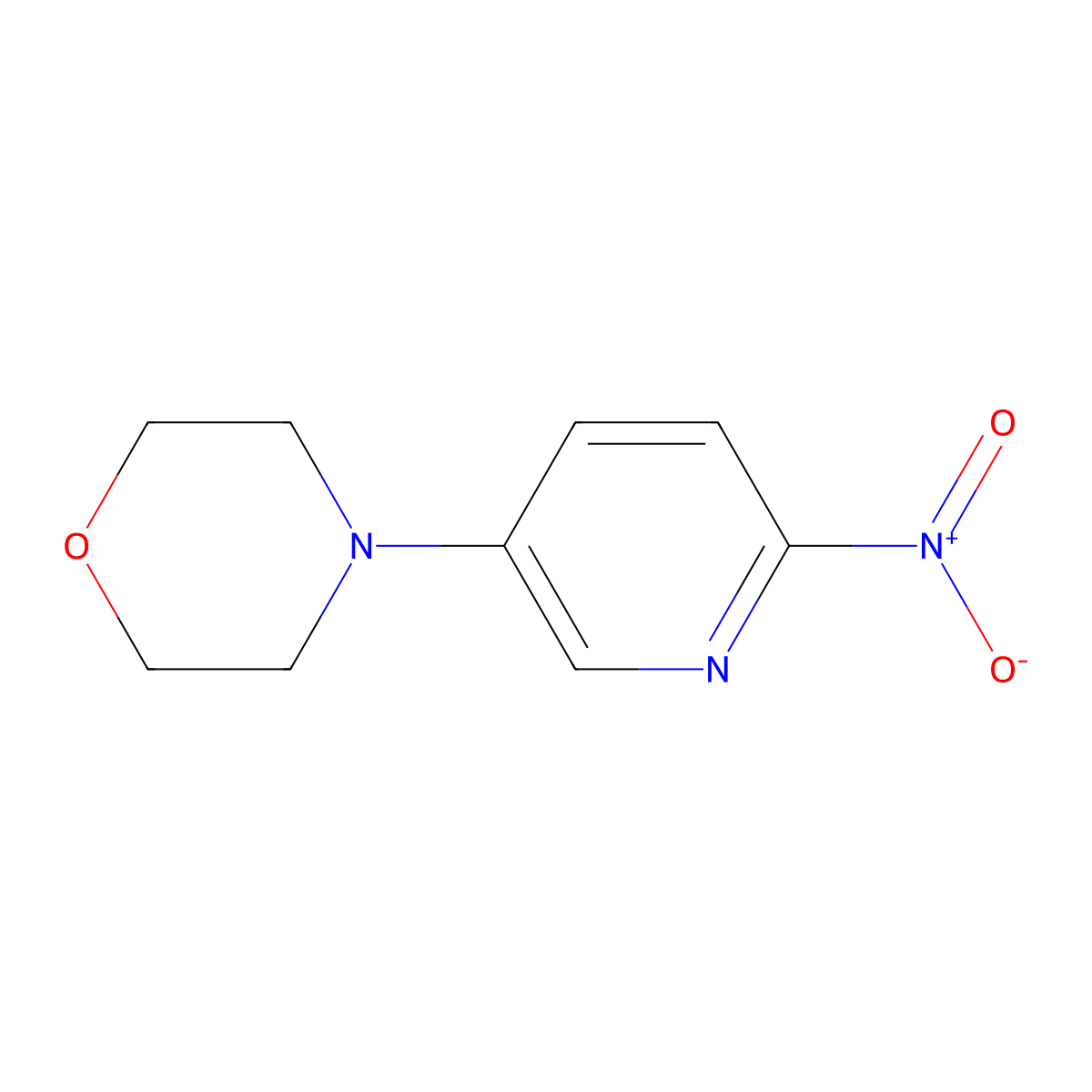 4-(6-Nitropyridin-3-yl)morpholine molecular structure, CAS 491855-89-1