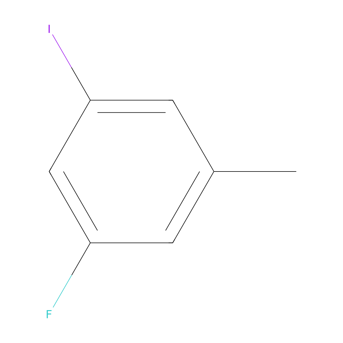 1-Fluoro-3-iodo-5-methylbenzene molecular structure, CAS 491862-84-1