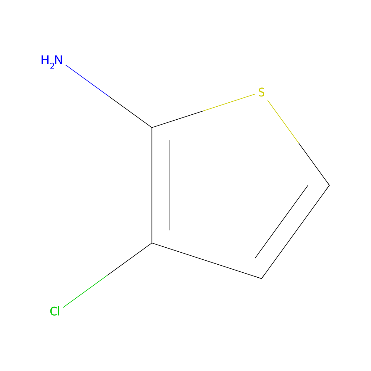 3-Chlorothiophen-2-amine molecular structure, CAS 491879-26-6