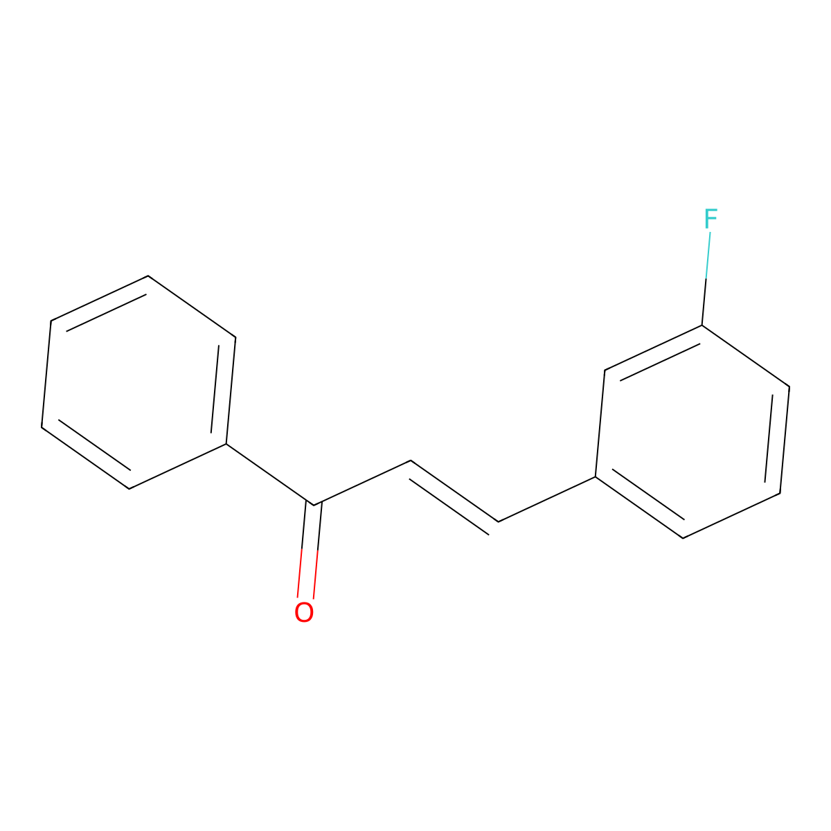 3-(3-Fluorophenyl)-1-phenylprop-2-en-1-one molecular structure, CAS 4919-41-9