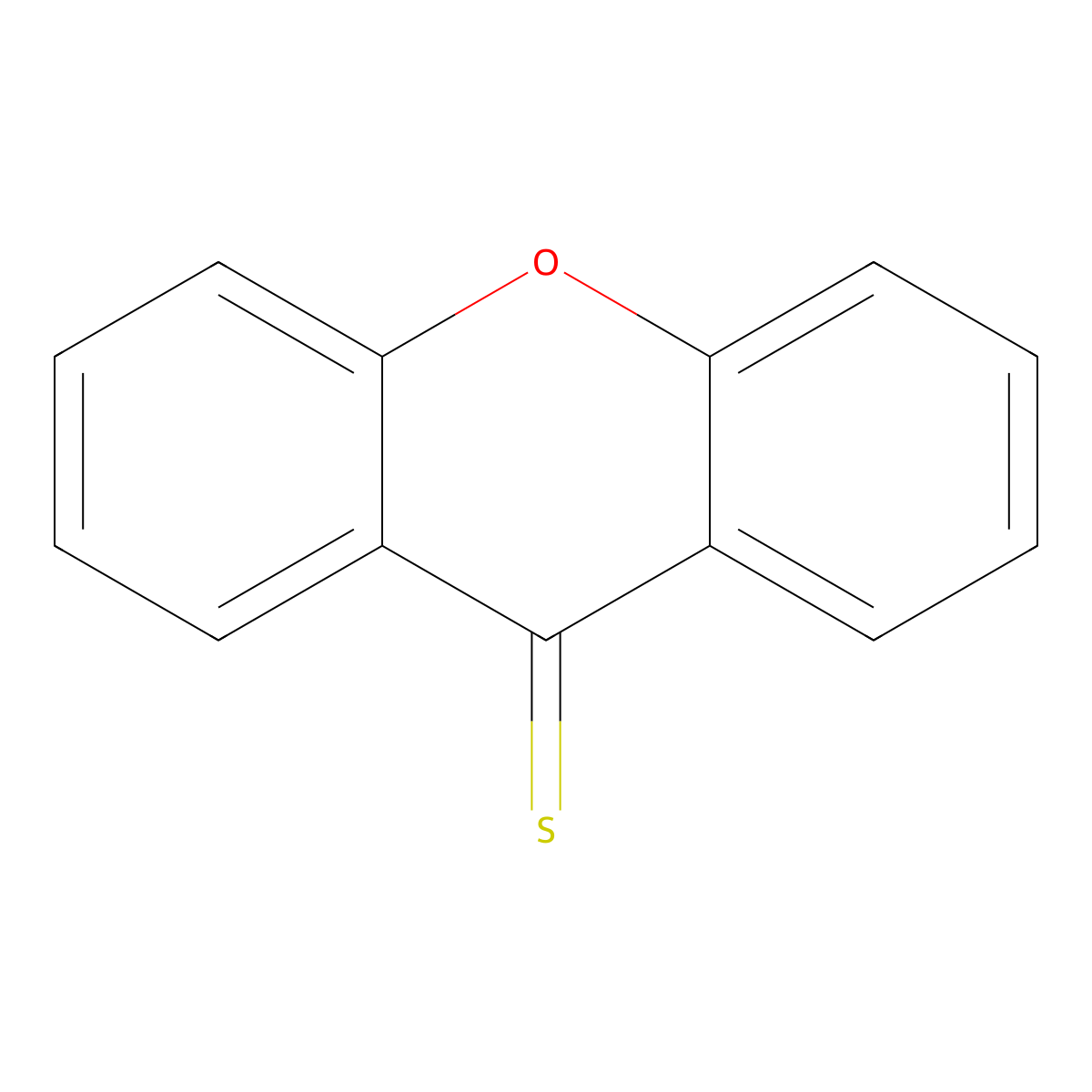 Xanthene-9-Thione molecular structure, CAS 492-21-7