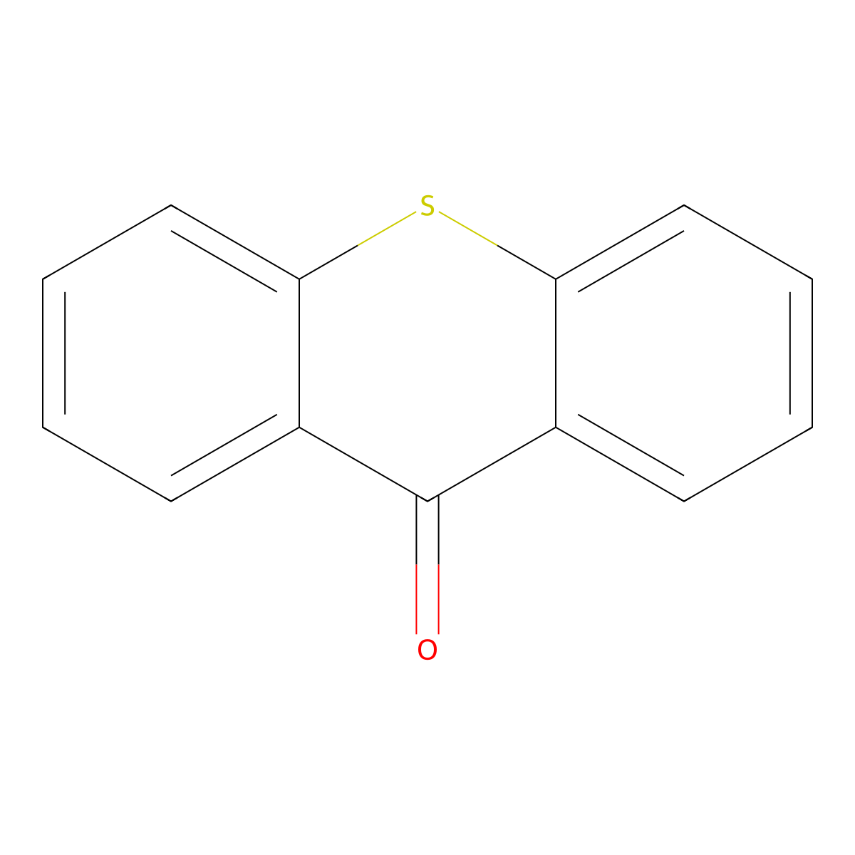 Thioxanthone molecular structure, CAS 492-22-8