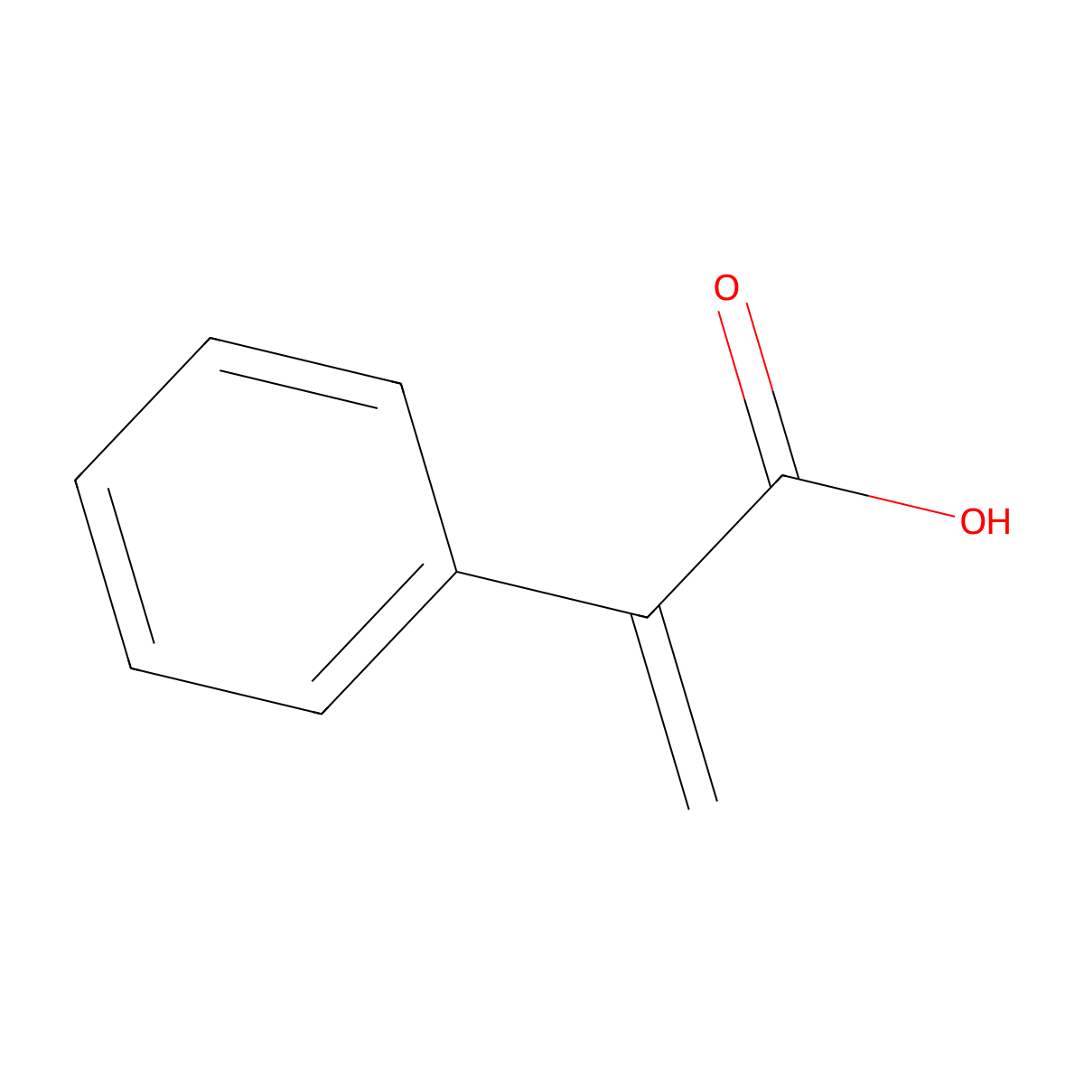 Atropic acid molecular structure, CAS 492-38-6
