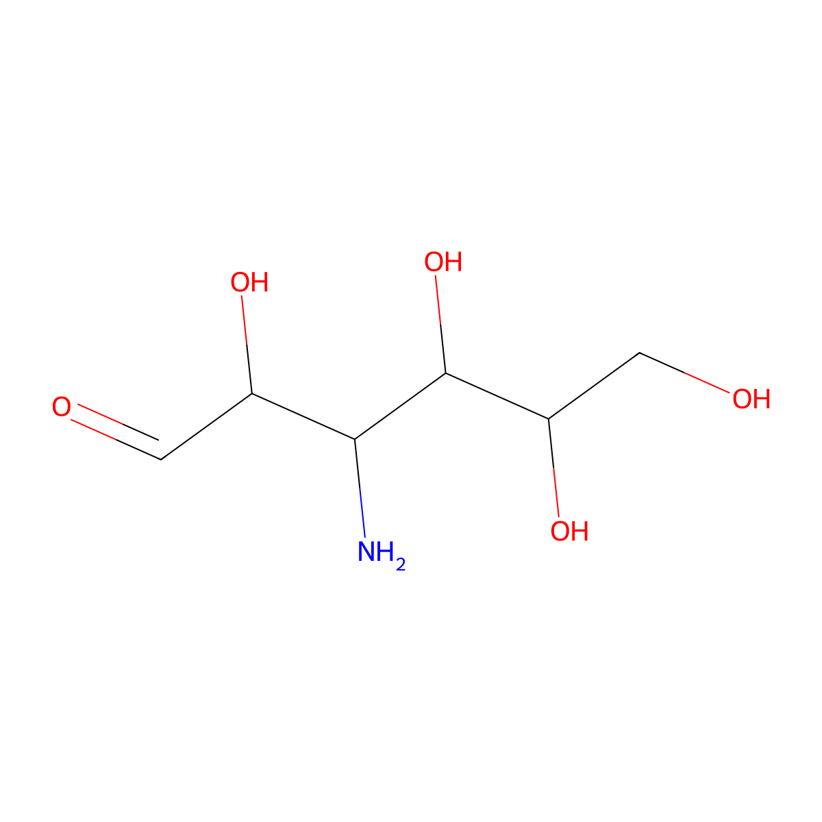 3-Amino-3-deoxyhexose molecular structure, CAS 492-56-8