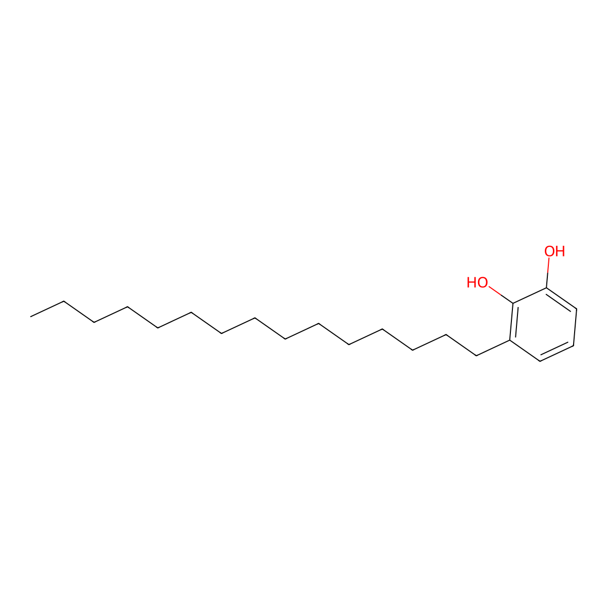 3-Pentadecylcatechol molecular structure, CAS 492-89-7
