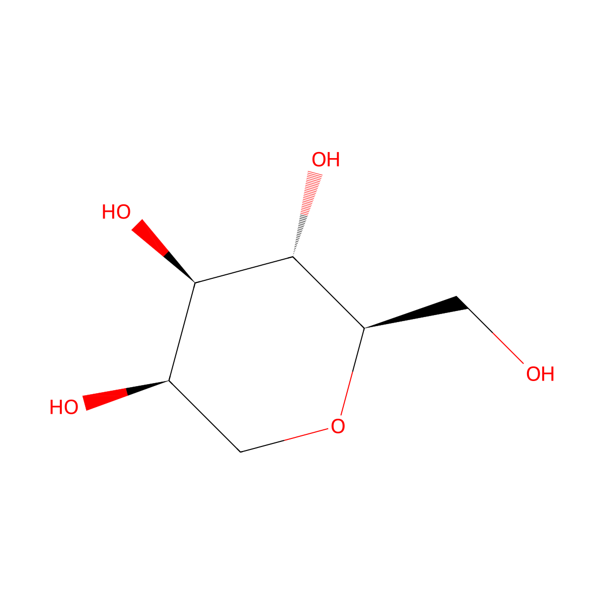 1,5-anhydro-D-mannitol molecular structure, CAS 492-93-3