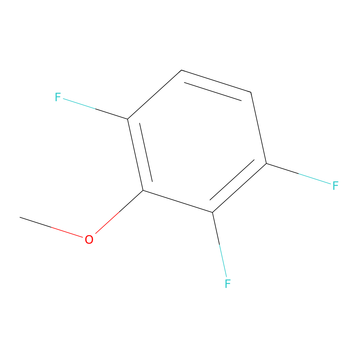 2,3,6-Trifluoroanisole molecular structure, CAS 4920-34-7