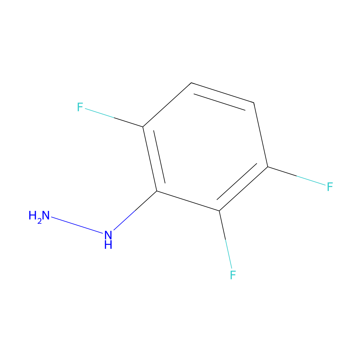 (2,3,6-Trifluorophenyl)hydrazine molecular structure, CAS 4920-37-0