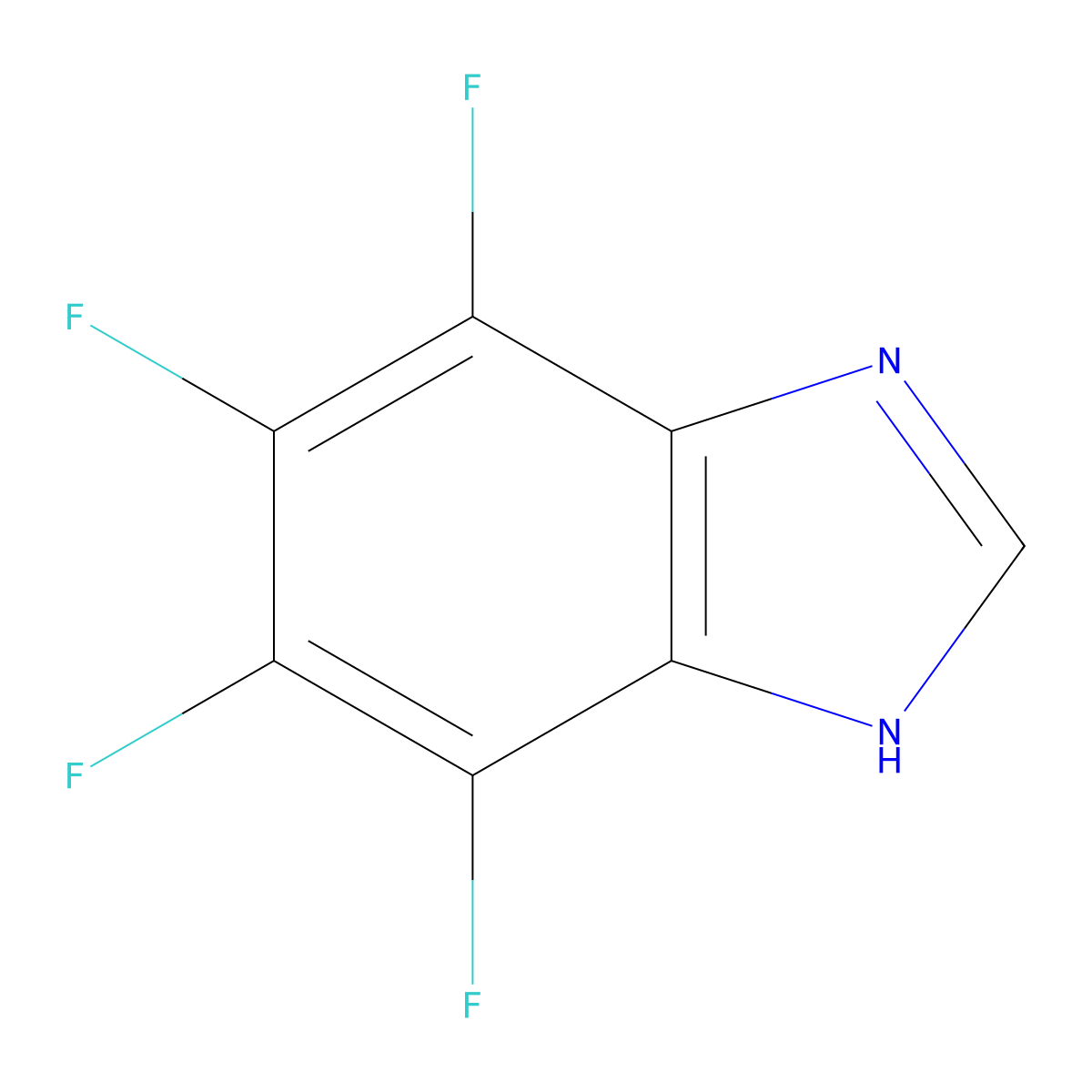 4,5,6,7-Tetrafluoro-1H-benzo[d]imidazole molecular structure, CAS 4920-46-1