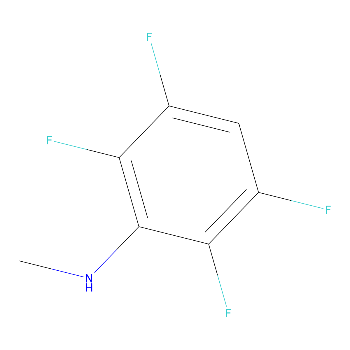 2,3,5,6-Tetrafluoro-N-methylaniline molecular structure, CAS 4920-56-3