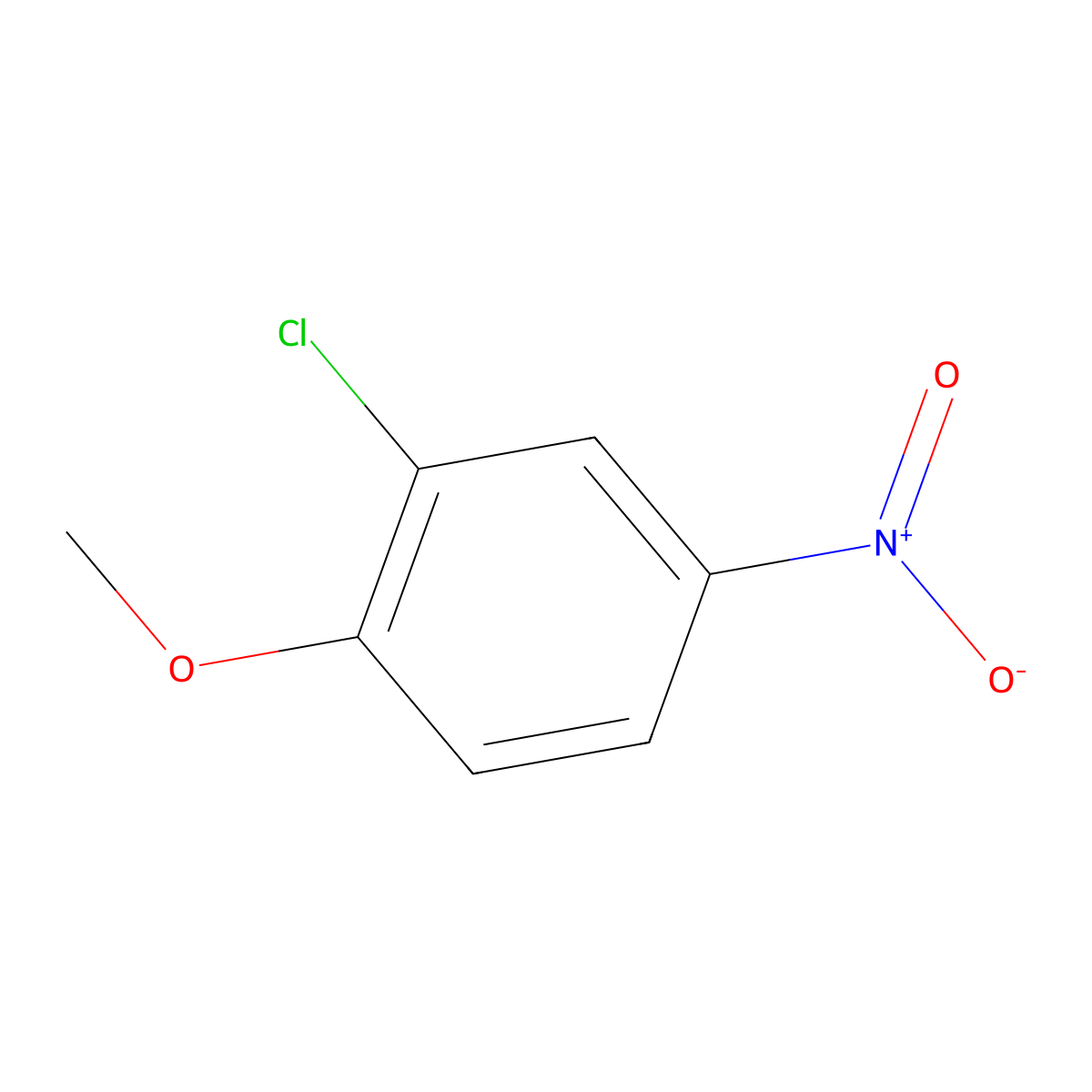 2-Chloro-1-methoxy-4-nitrobenzene molecular structure, CAS 4920-79-0