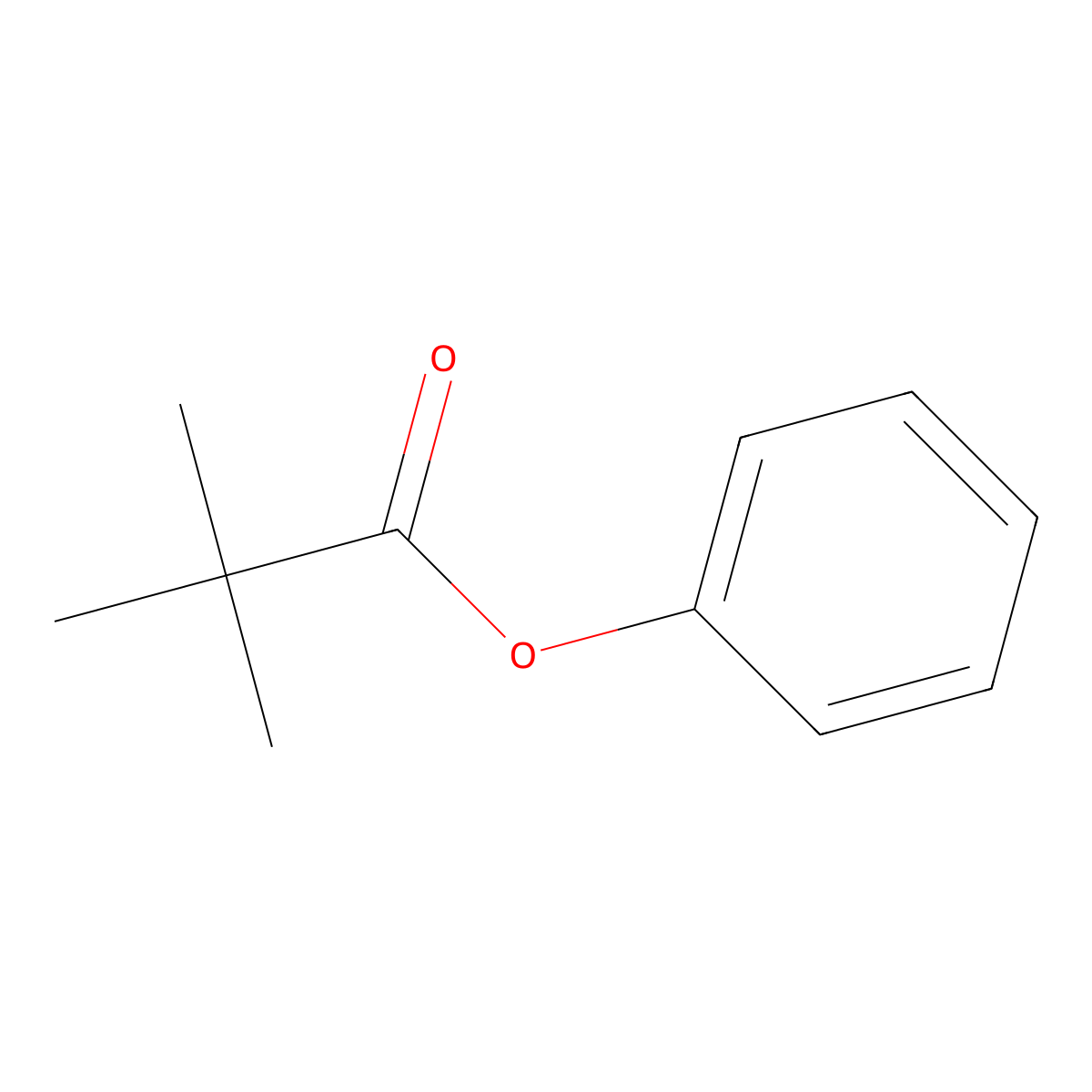 2,2-Dimethylpropanoic acid, phenyl ester molecular structure, CAS 4920-92-7
