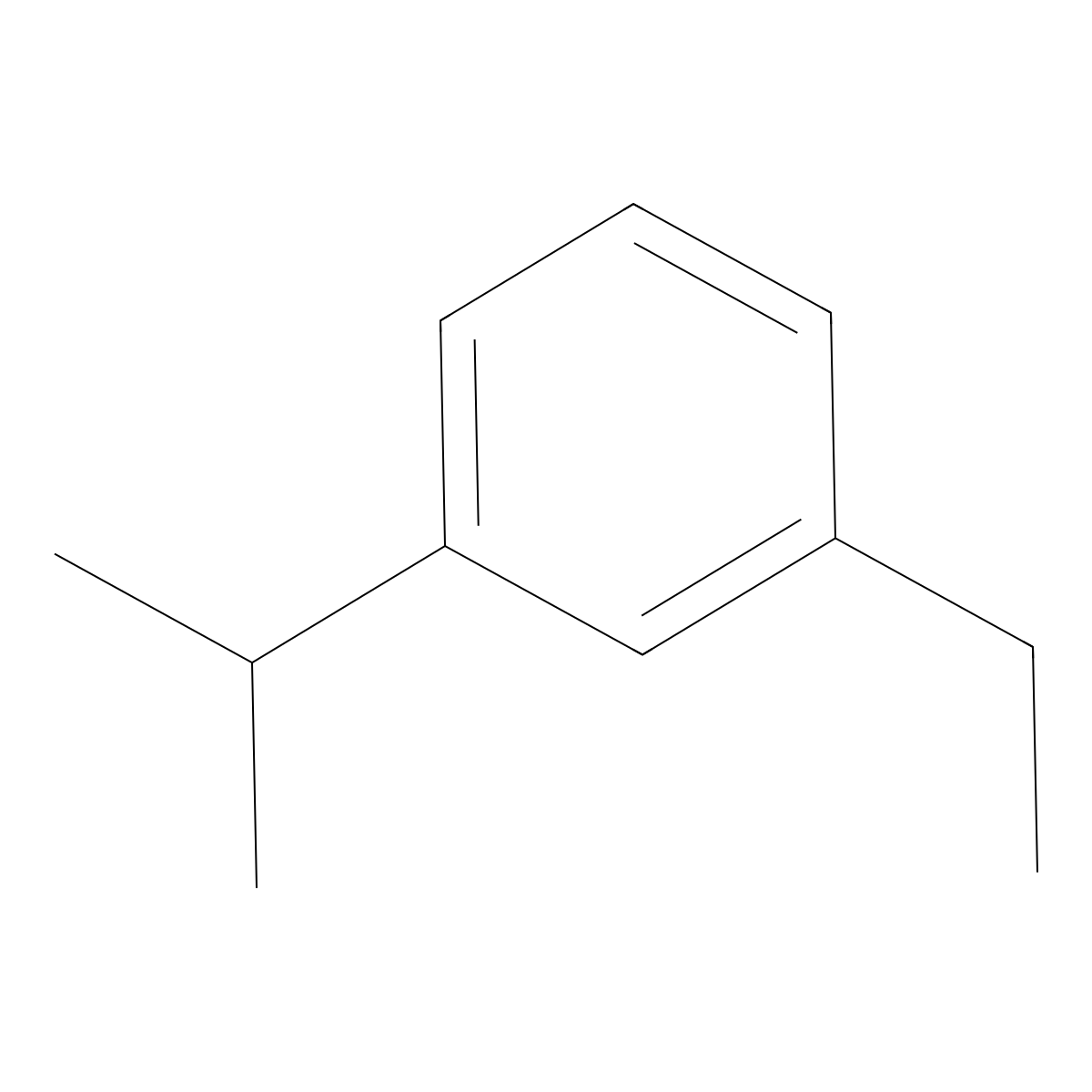 1-Ethyl-3-isopropylbenzene molecular structure, CAS 4920-99-4