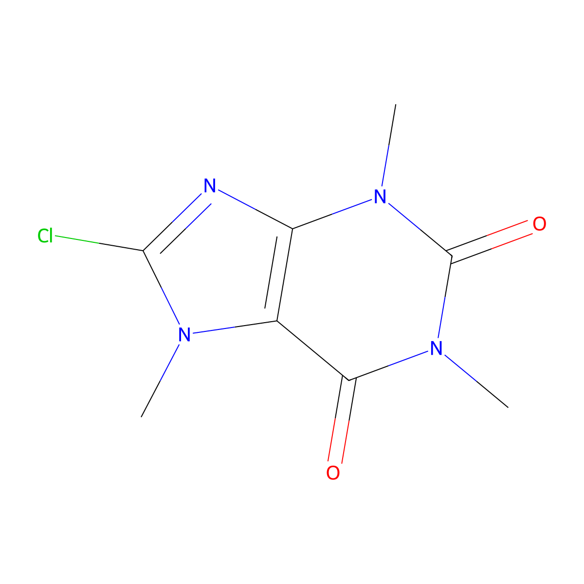 8-Chlorocaffeine molecular structure, CAS 4921-49-7