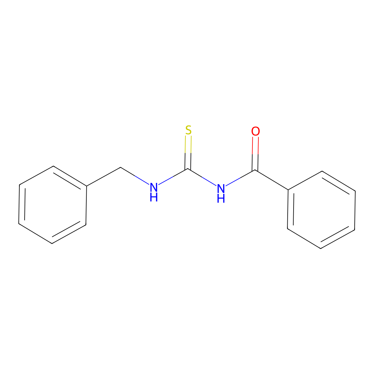N-(benzylcarbamothioyl)benzamide molecular structure, CAS 4921-91-9