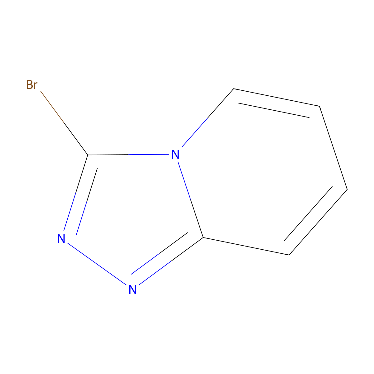 3-Bromo-(1,2,4)triazolo(4,3-a)pyridine molecular structure, CAS 4922-68-3