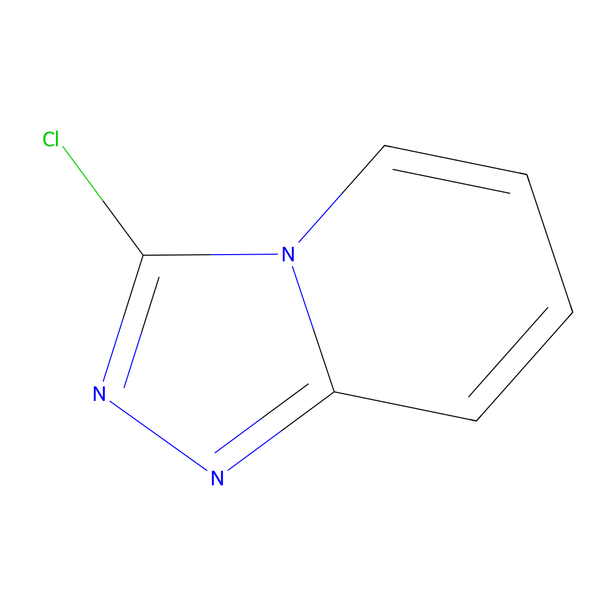 3-Chloro-(1,2,4)triazolo(4,3-a)pyridine molecular structure, CAS 4922-74-1