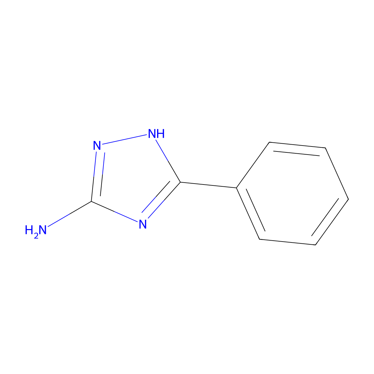 5-Phenyl-4H-1,2,4-triazol-3-amine molecular structure, CAS 4922-98-9