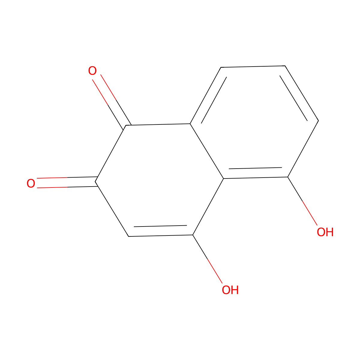 4,5-Dihydroxynaphthalene-1,2-dione molecular structure, CAS 4923-55-1