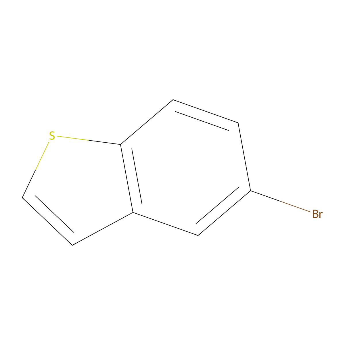 5-Bromo-1-benzothiophene molecular structure, CAS 4923-87-9