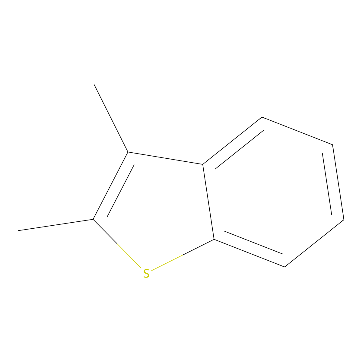 Benzo(b)thiophene, 2,3-dimethyl- molecular structure, CAS 4923-91-5